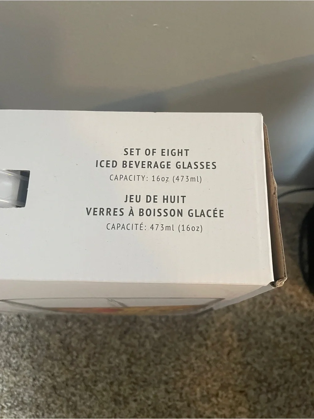 Dublin Collection by Godinger-Shannon Clear Iced Beverage Glasses - Set of 8